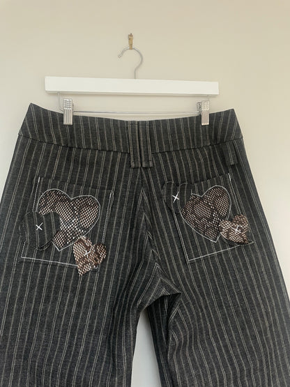Handmade Pinstripe Jeans