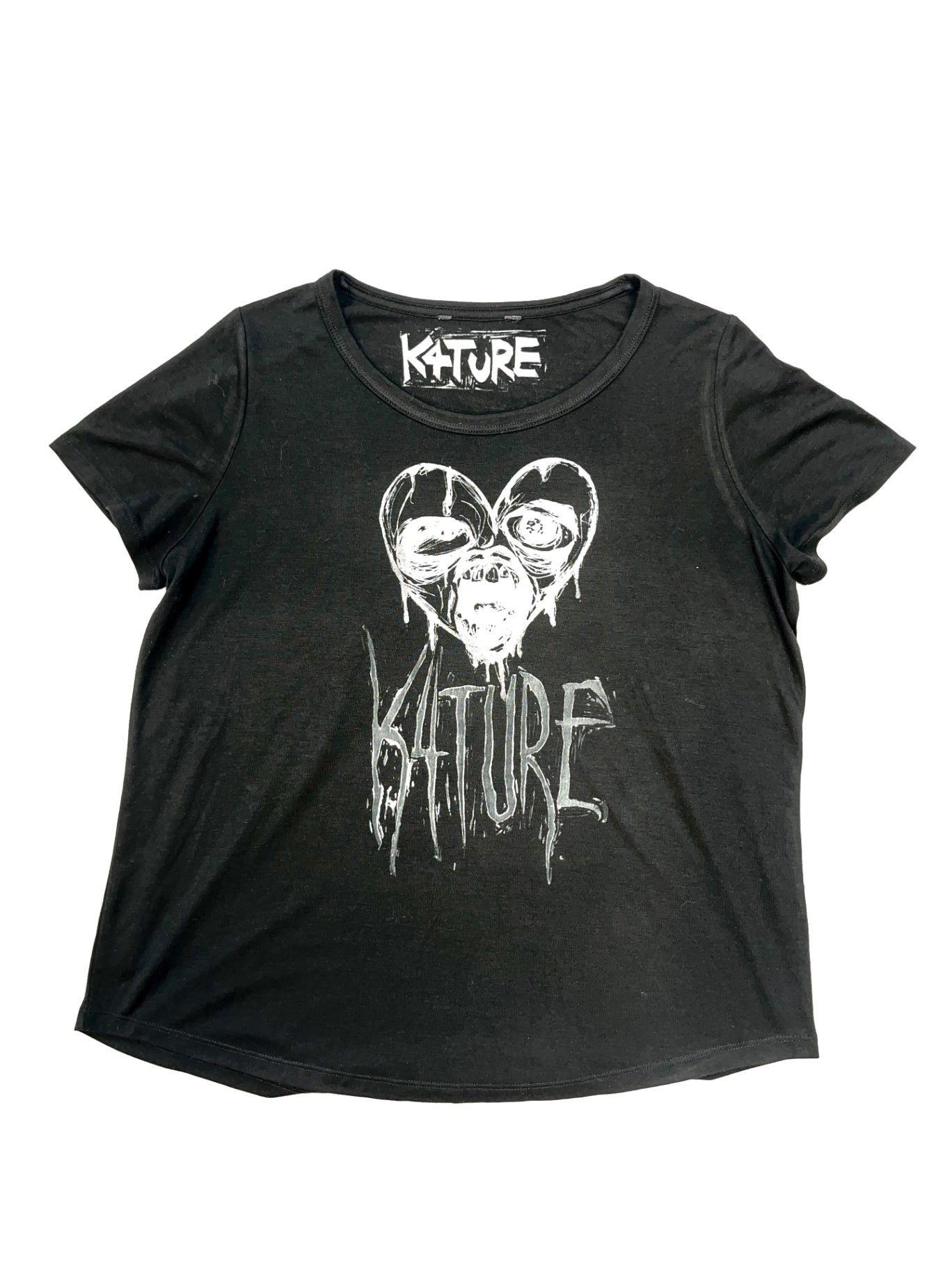 K4TURE silver bleeding heart t shirt 