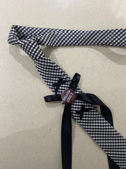 Upcycled Gingham Tie