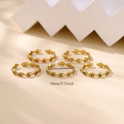 Guardian Eye Ring Green Gold