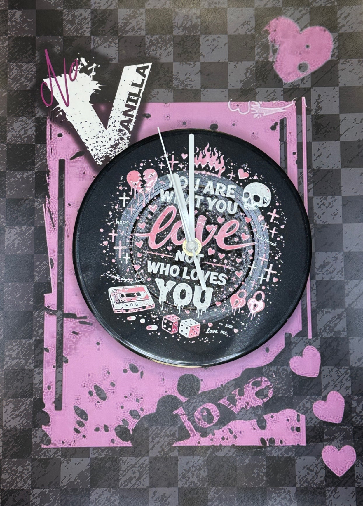Small Wall Clock - You are what you love
