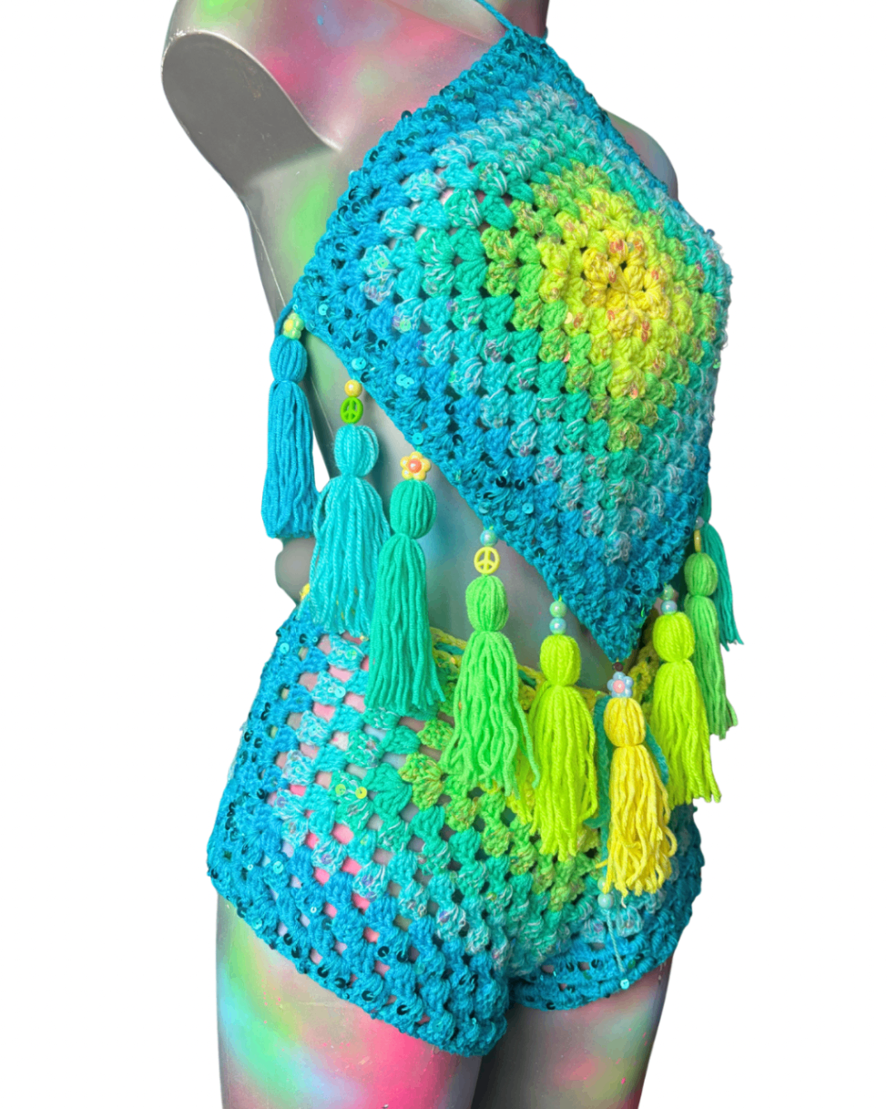 Ocean Paradise top (M) THE MAGIC LABEL