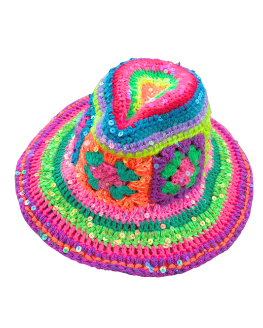 Rainbow Paradise Cowboy hat THE MAGIC LABEL