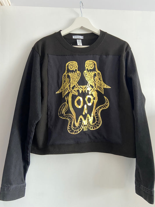 Black Scull Sweatshirt