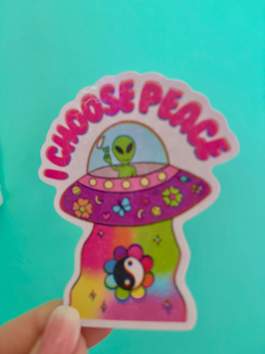 I Choose Peace Sticker THE MAGIC LABEL