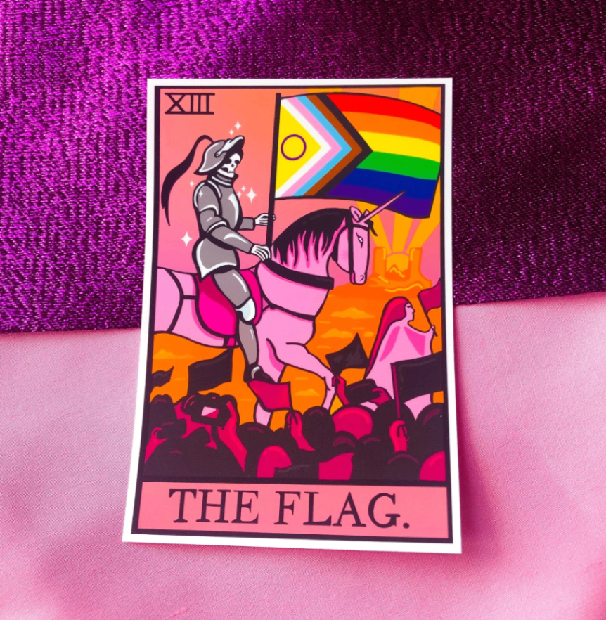 Tarot card stickers