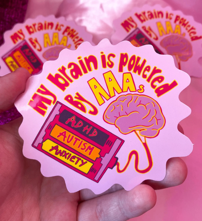 Autism, Adhd & Anxiety sticker 