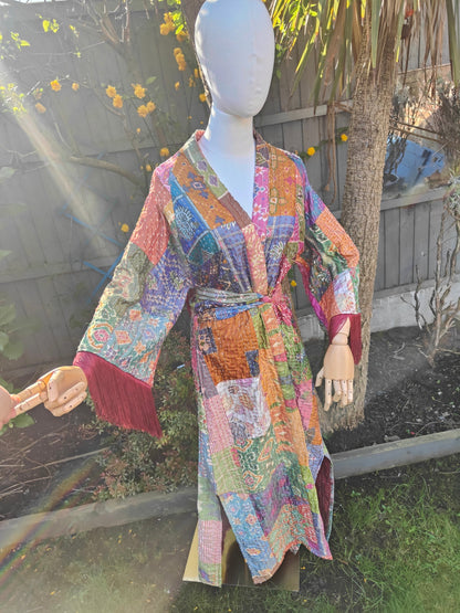 Fiesta kaftan with embroidered back
