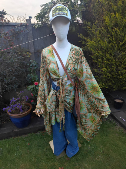 Pefkos co ord set top and sarong scarf 