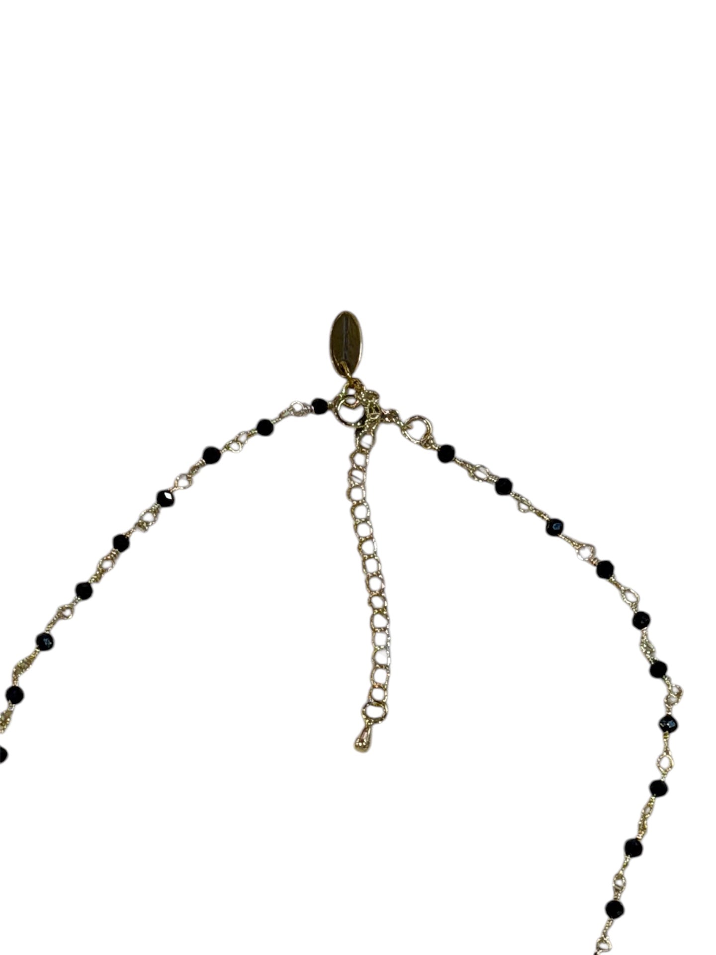 Talisman Gold Moon Crystal Chain Necklace 