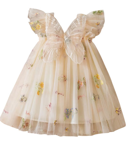 9/12m Cream Winged Dress