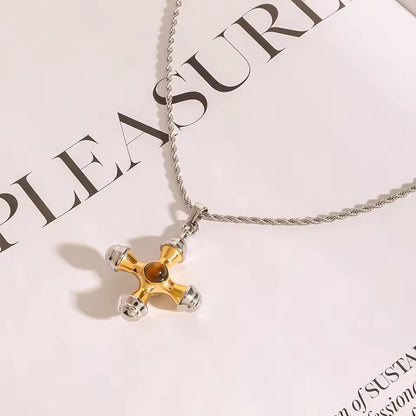 ✨ Warrior Tiger’s Eye Protection Cross