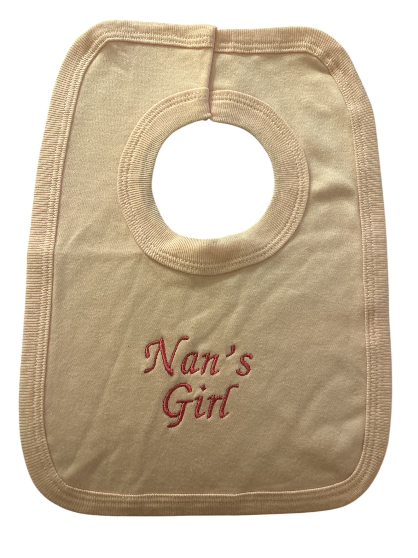 Pink Nans Girl Bib