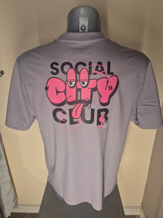 SCC city face. Oversized lilac small 