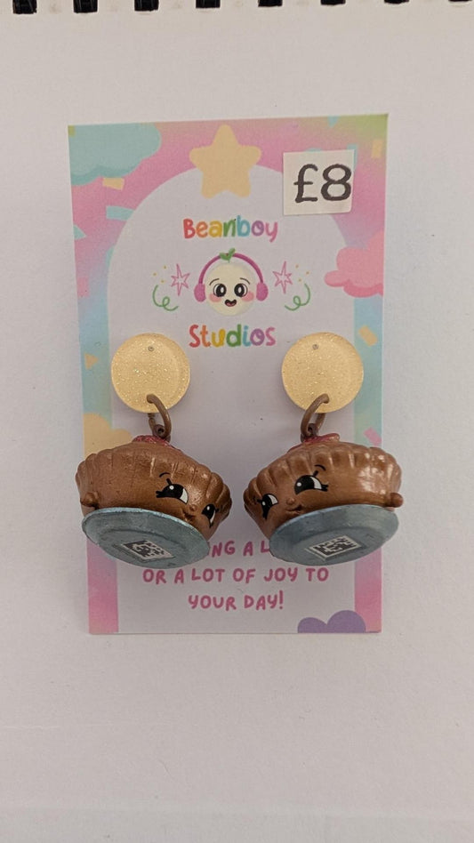 Brown Pie Shopkin's Earrings