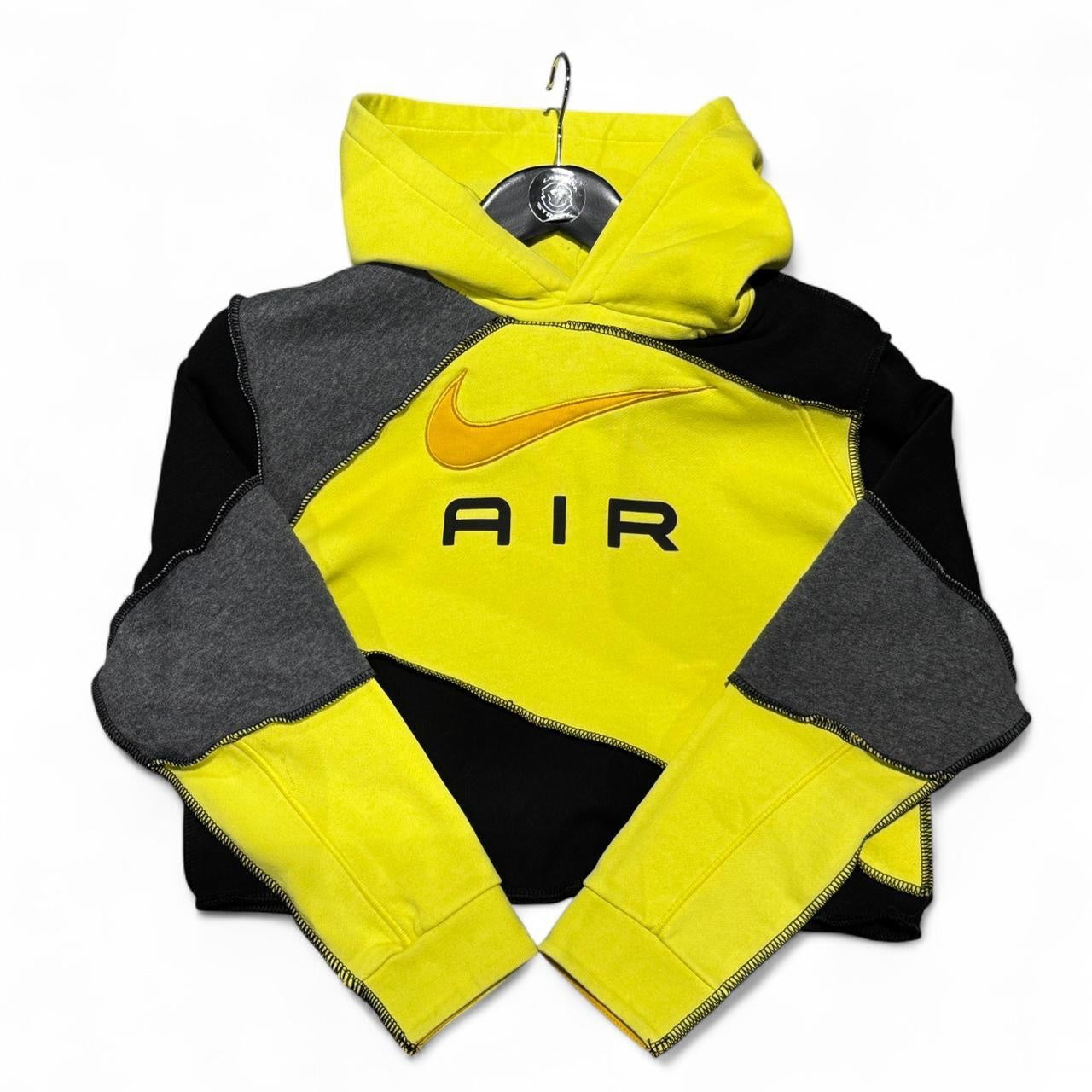 Acid Trax Remade Slashed Crop Hoodie