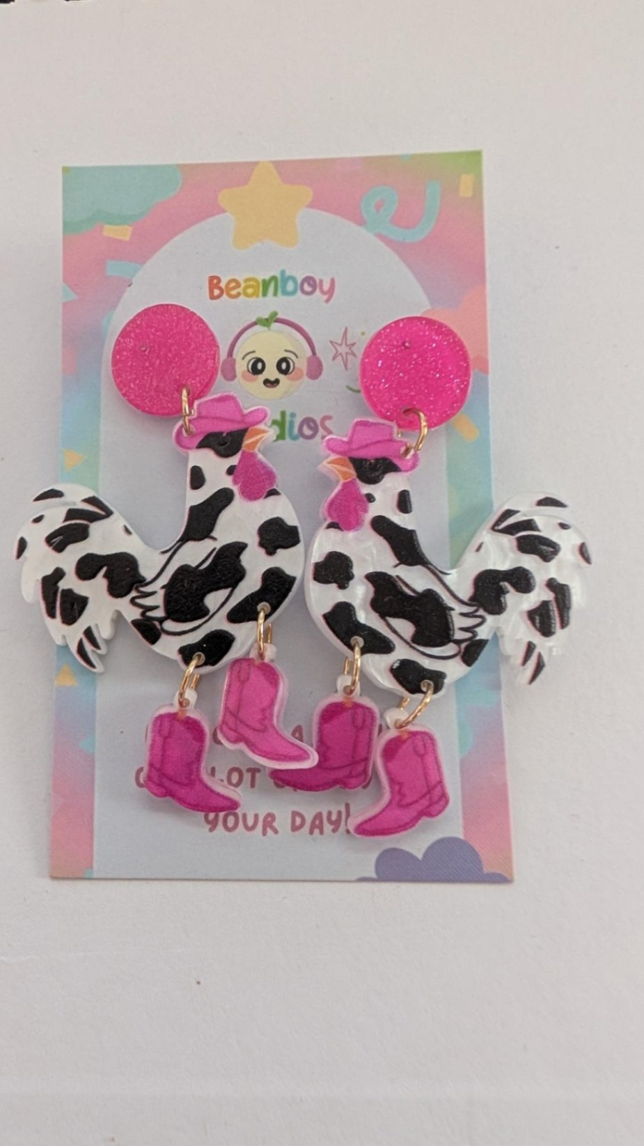 Cowgirl Chicken Earrings