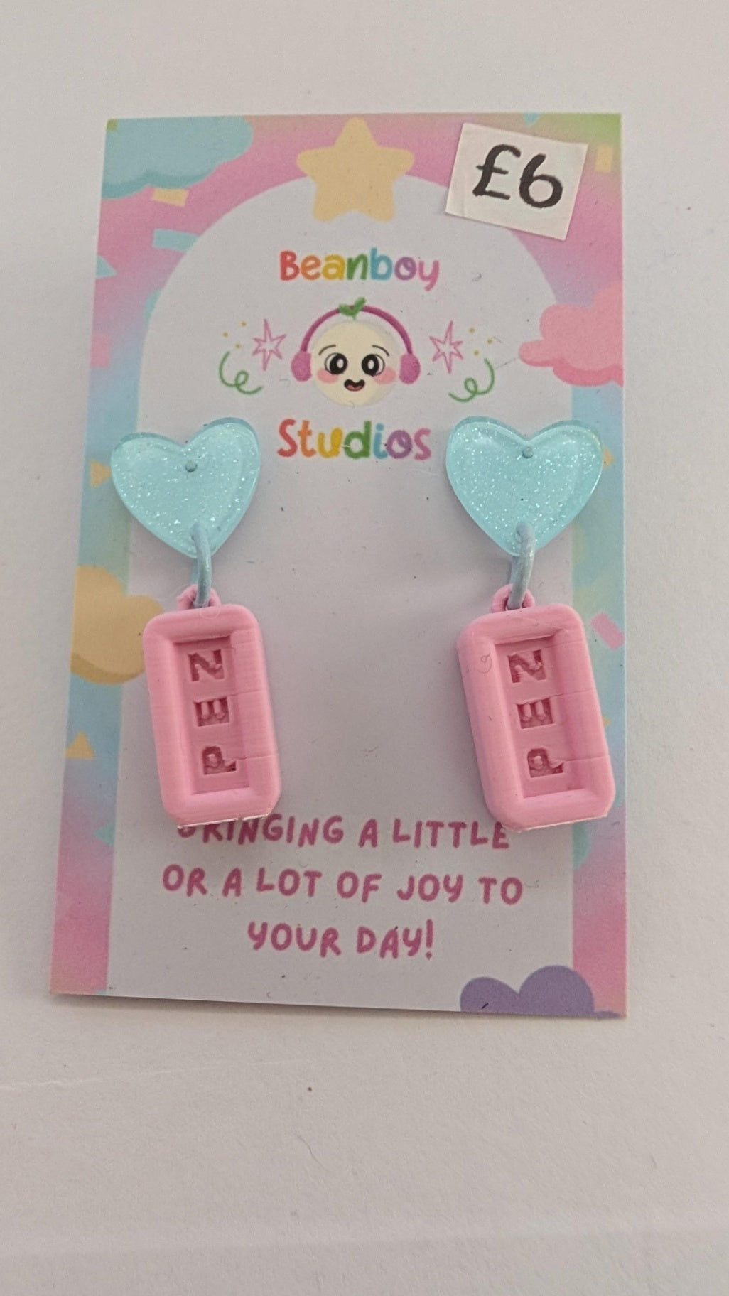 Pink Pez Earrings