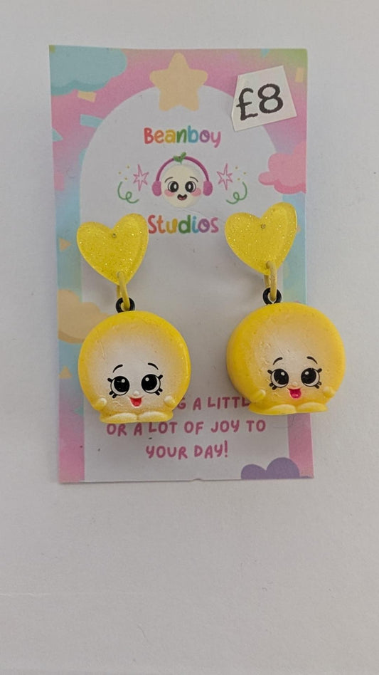 Yellow Shopkin's Earrings
