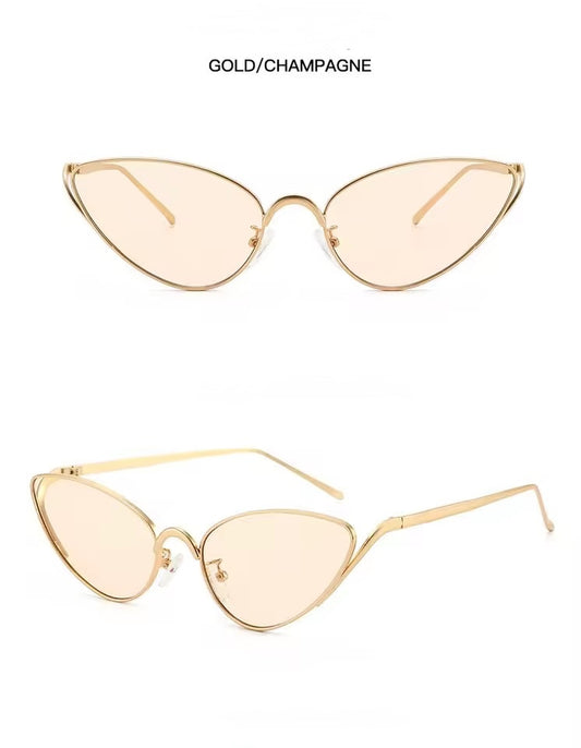 Viper Cat Eye Sunglasses Champagne