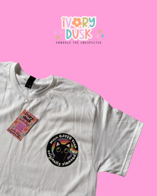 LGBT gay cat tshirt size L