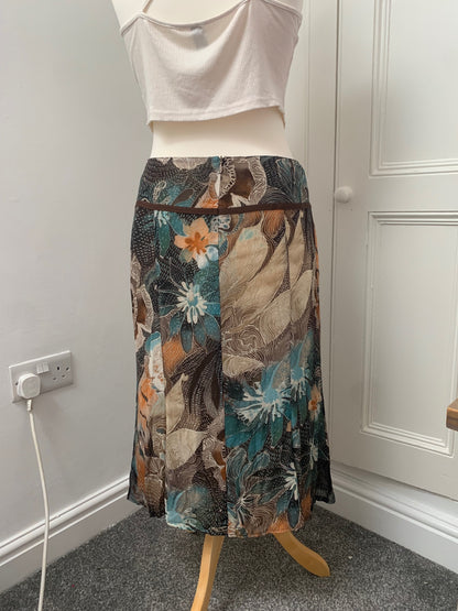 colourful pattern skirt by c&a 