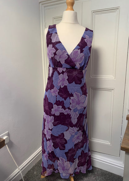purple floral maxi dress