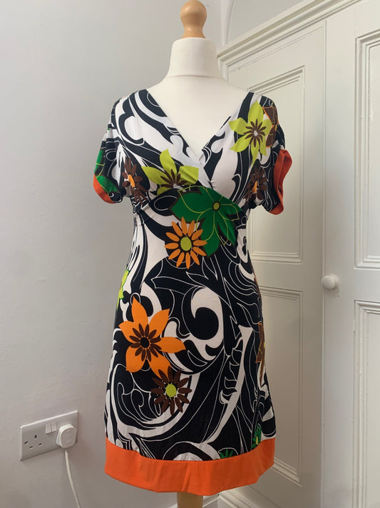 floral swirl dress