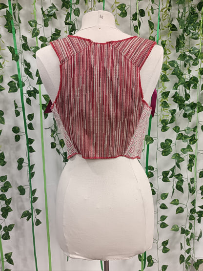 Red corset top stays