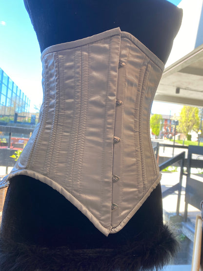 Silver/grey under bust corset