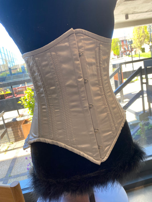 Silver/grey under bust corset