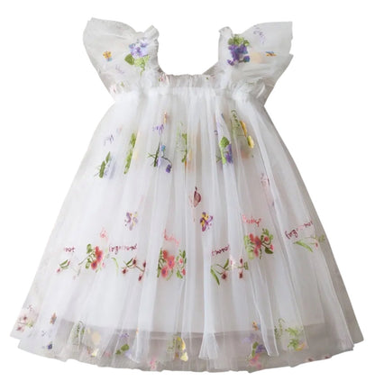 1/2yrs White Forget Me Knot Dress