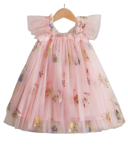 4/5yrs Peach Forget Me Knot Dress