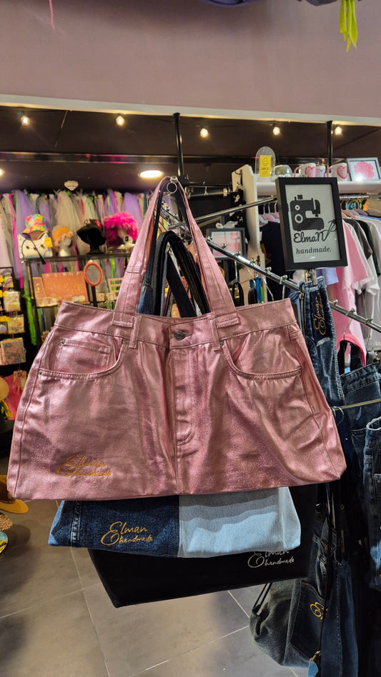 Pink denim