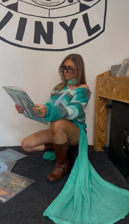 Turquoise Beaded Jumper 