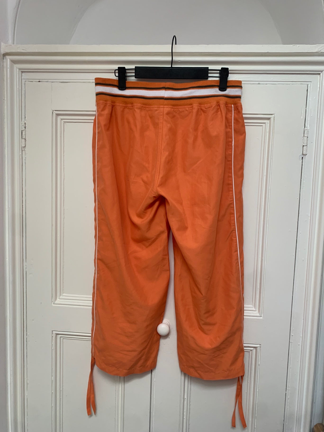 vintage orange capri sweatpants 