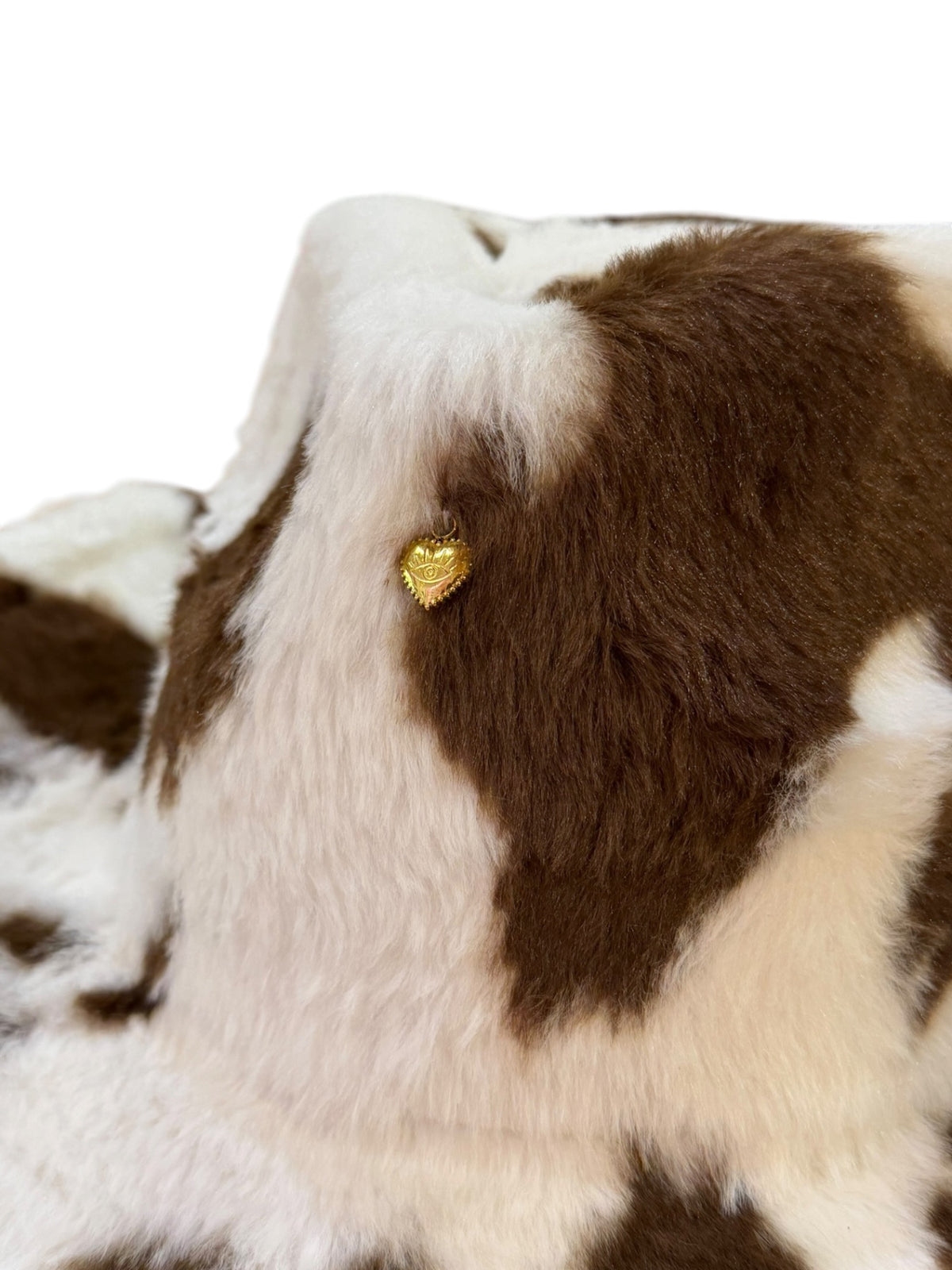 Brown Fur Heart Cowboy Hat Adjustable