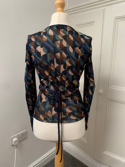 vintage 90s geometric top