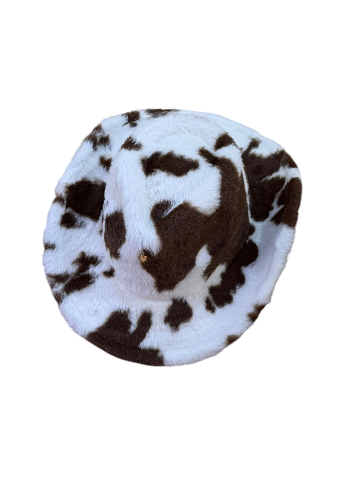 Brown Fur Heart Cowboy Hat Adjustable