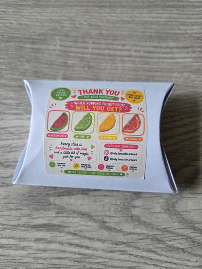 Fidget fruit surprise box