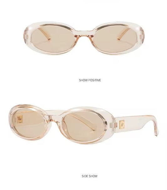 Oval 60s Sunglasses Tea