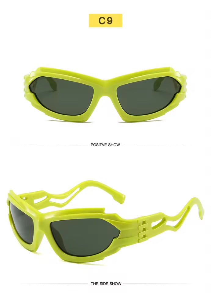 Cleo Green Sunglasses