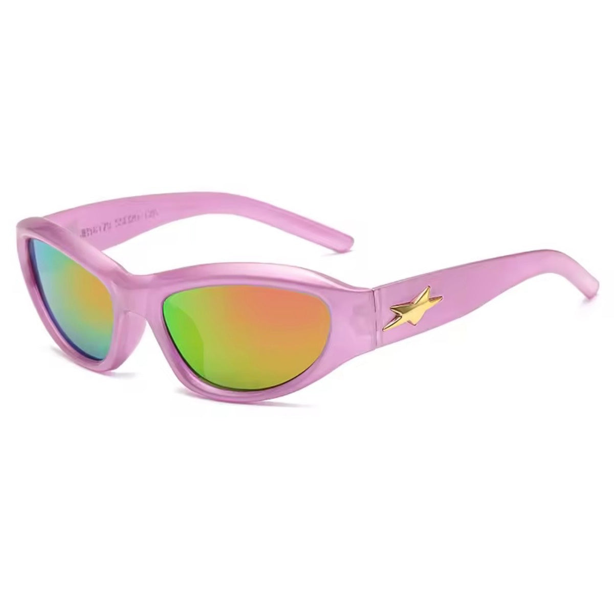 Space Wrap Around Sunglasses Pink 