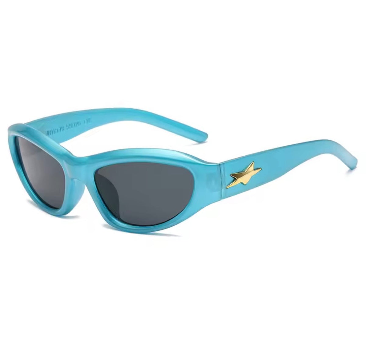 Space Wrap Around Sunglasses Blue