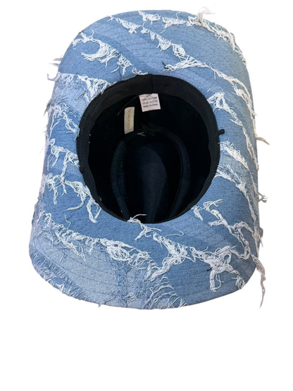 Blue Denim Hat with Heart bead details