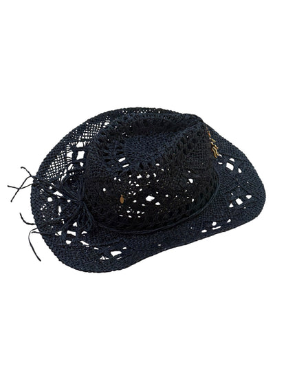 Solstice Straw Cowboy Hate In Black