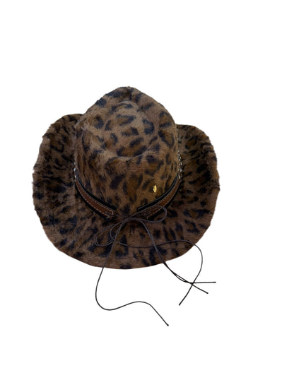 Bull Stud Fur  Leopard Print Cowboy Hat