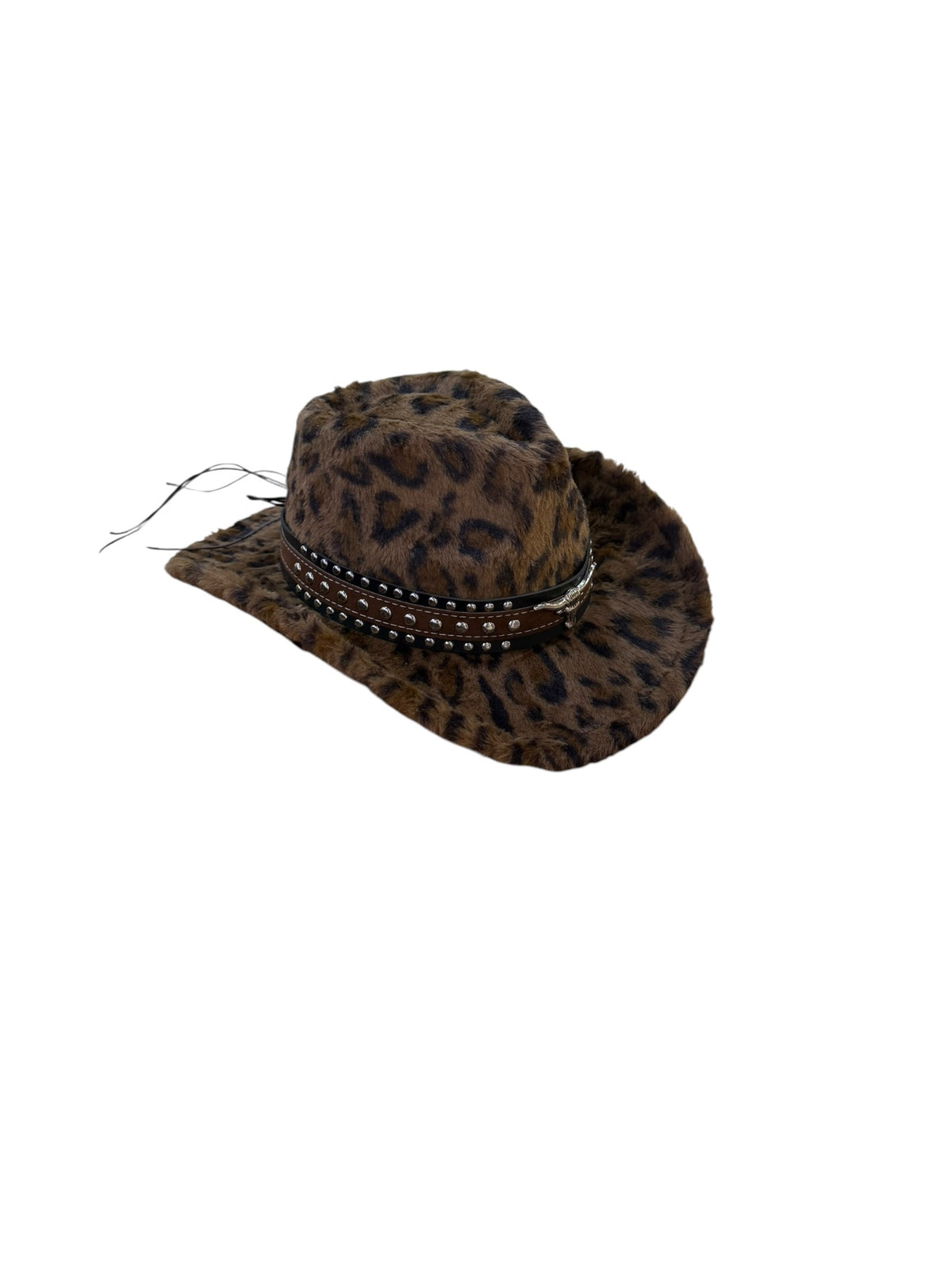 Bull Stud Fur  Leopard Print Cowboy Hat