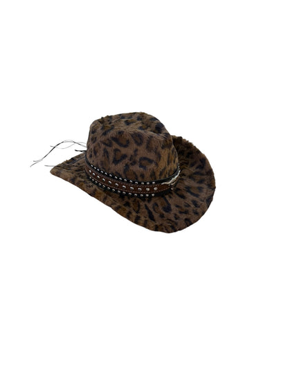 Bull Stud Fur  Leopard Print Cowboy Hat