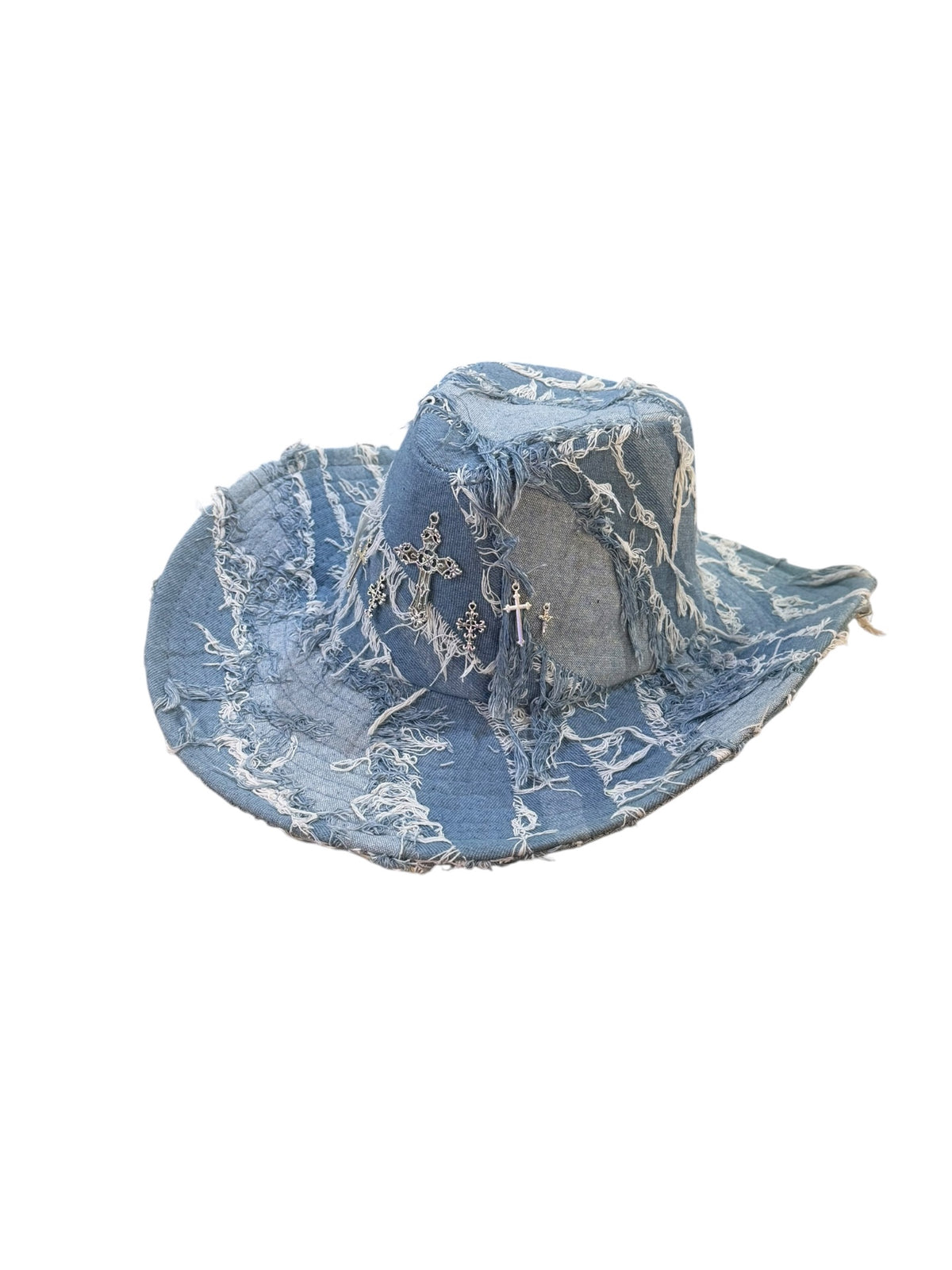 Angel Blue Denim Cowboy Hat